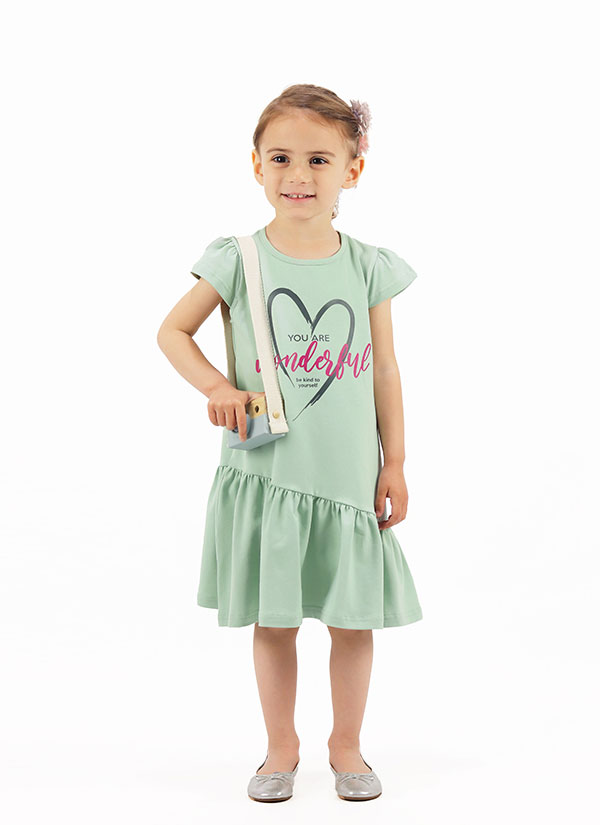 Лятна рокля с принт | мл.мента