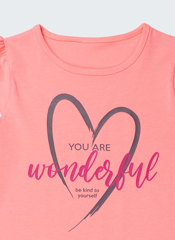 Лятна рокля с принт | праскова