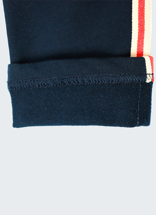 Клин с ленти в тъмно син цвят и с червена лента на ръкава, Момичета 2 - 12 години, Zinc