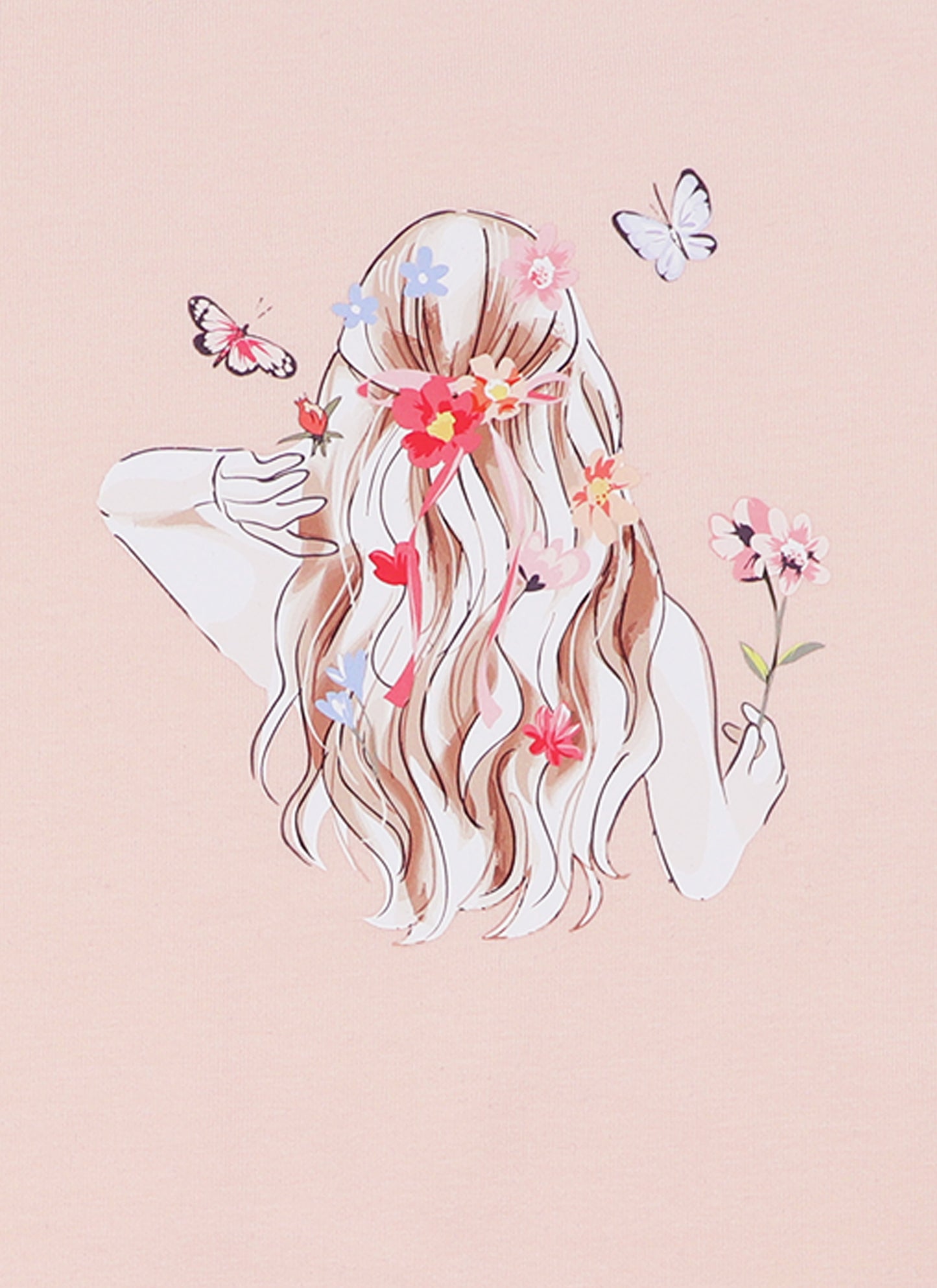 Тениска с принт момиче (92 - 122)