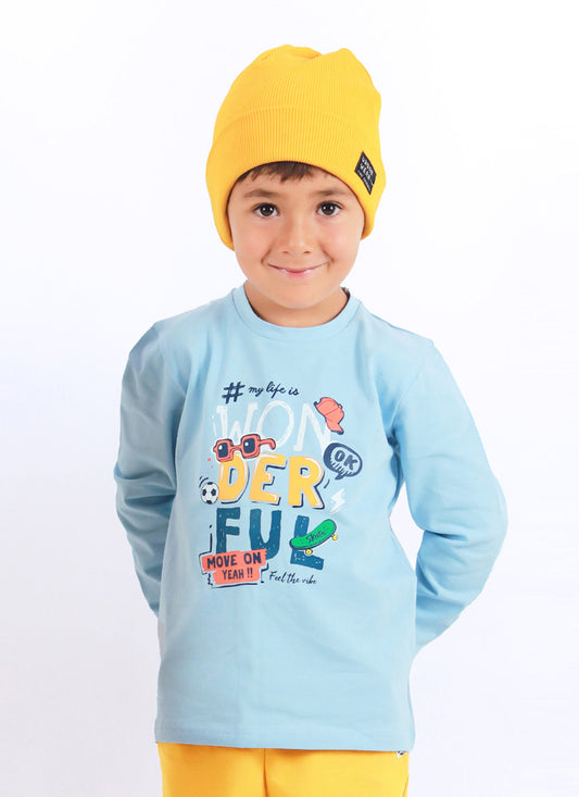 Блуза с принт (92 - 146)