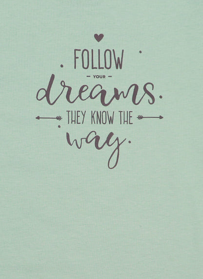 Блуза с принт "Follow your dreams"