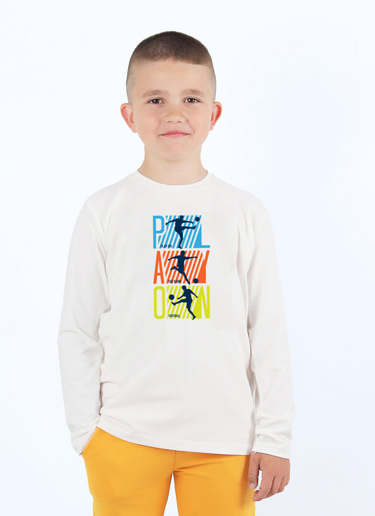 Блуза със спортен принт (92 - 146)