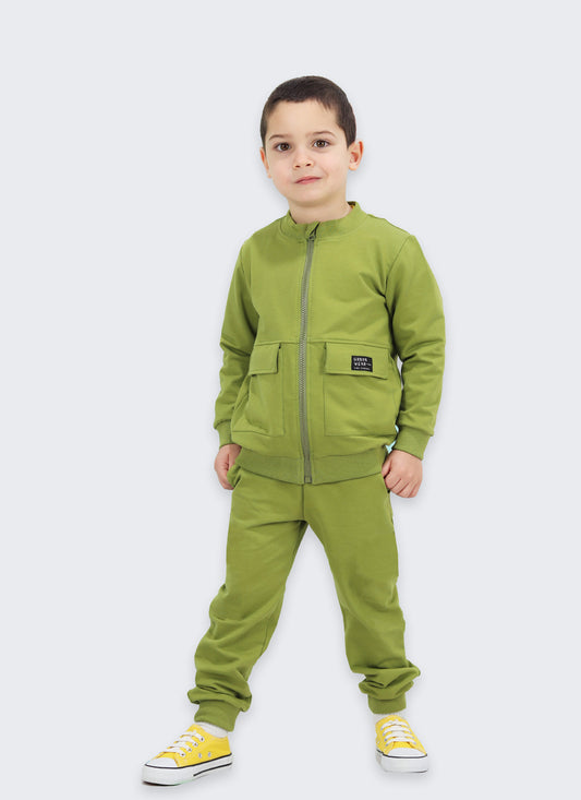 Суитшърт с външни джобове и долнище