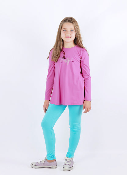 К-т туника с принт + тънък клин