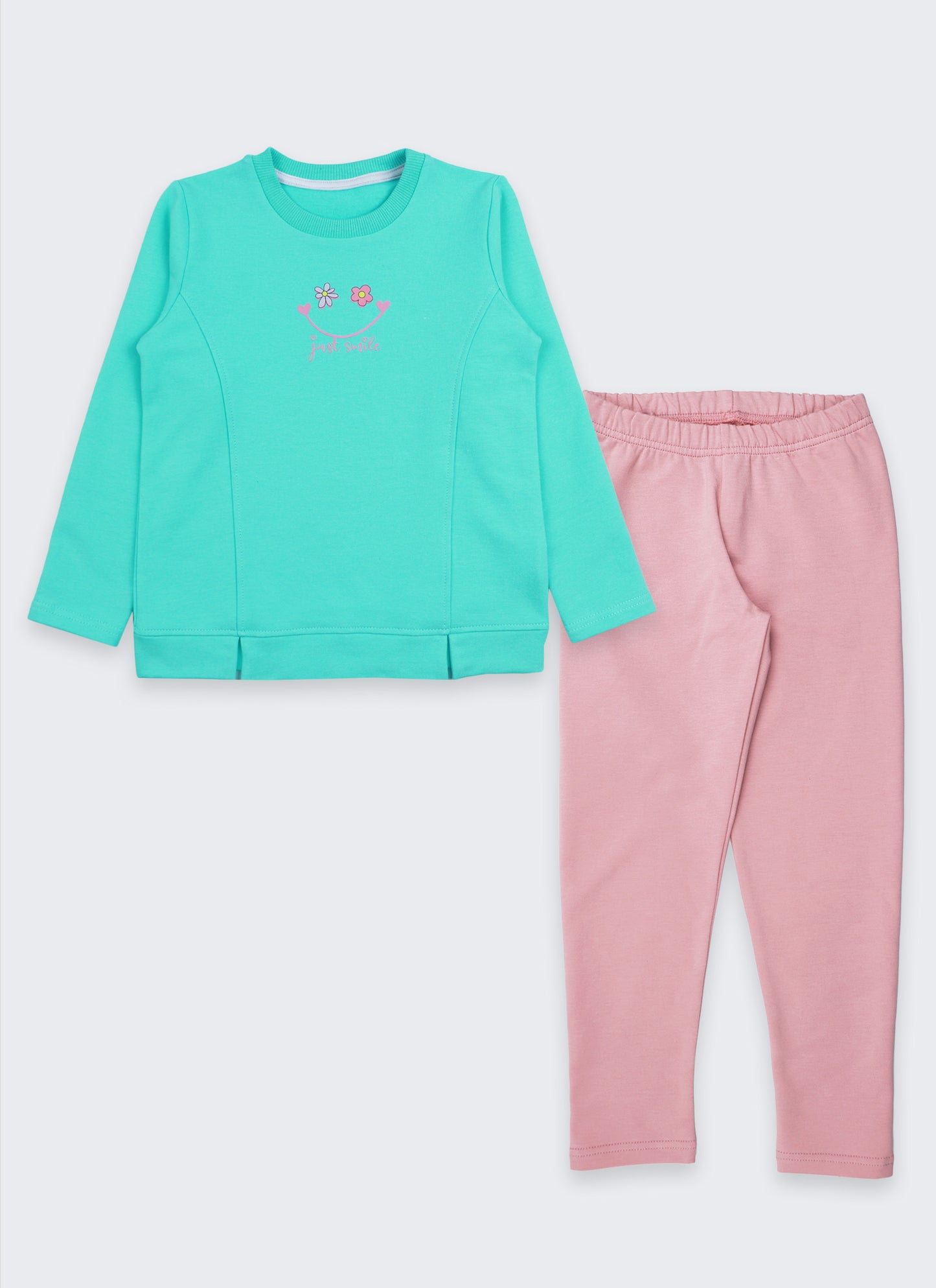 К-т ватирана блуза с принт усмивка и клин (92 - 122)