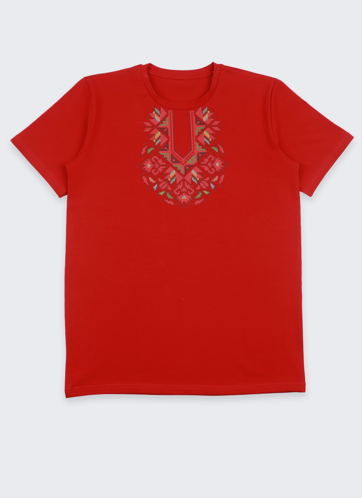 Мъжка тениска с принт шевица (вталена)