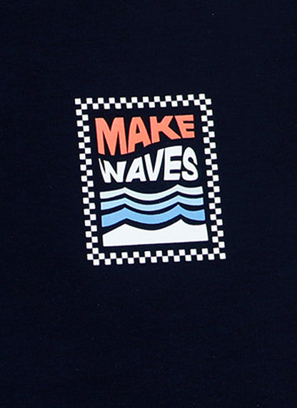 Свободна тениска "Make Waves" (128 - 164)