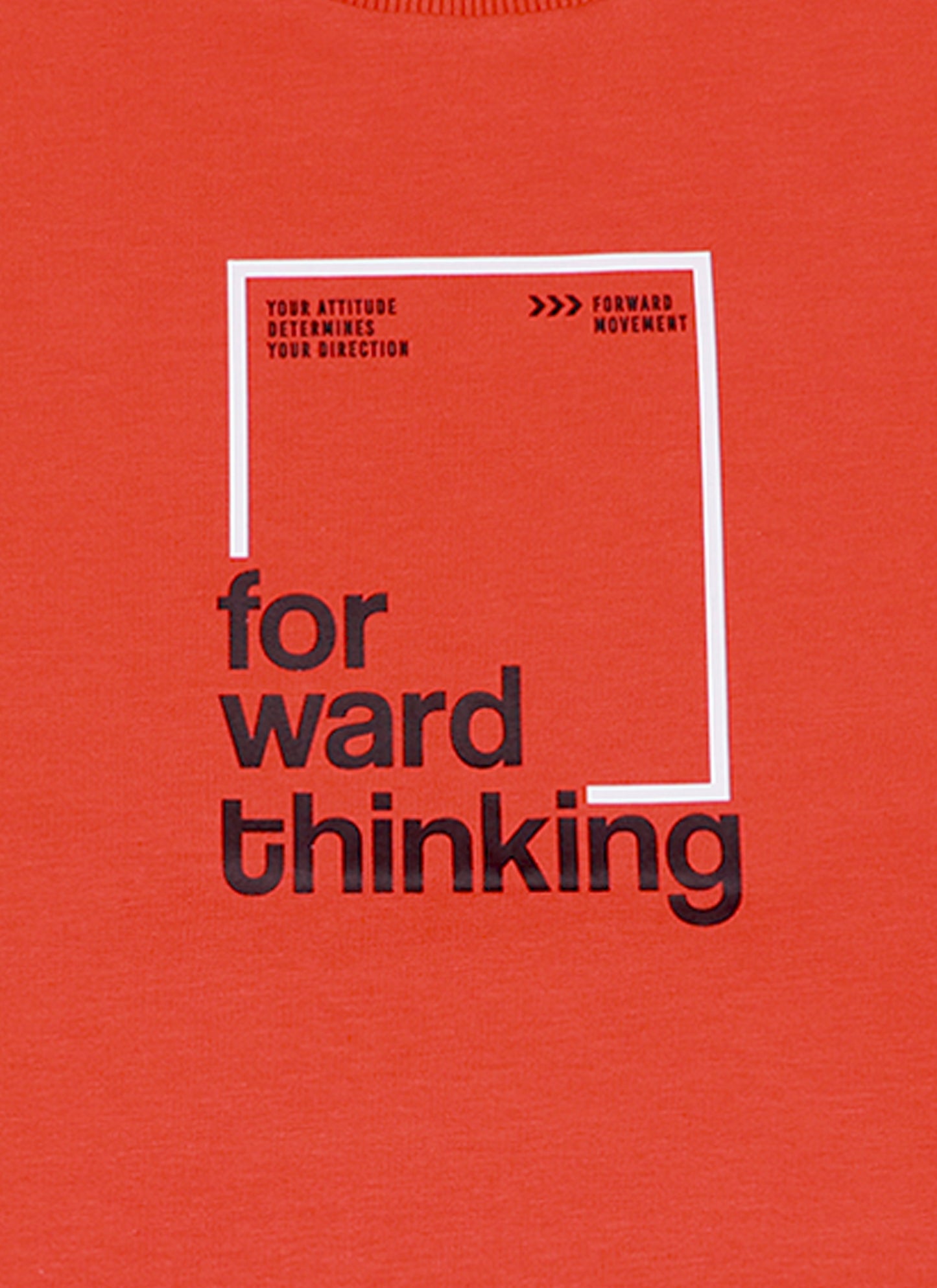 Суитшърт с принт | оранж