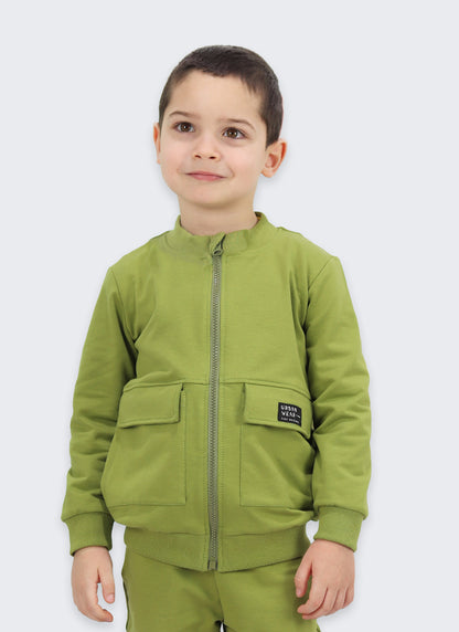 Суитшърт с външни джобове