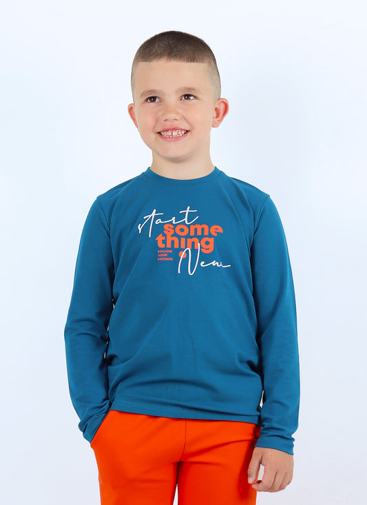 Тънка блуза с принт