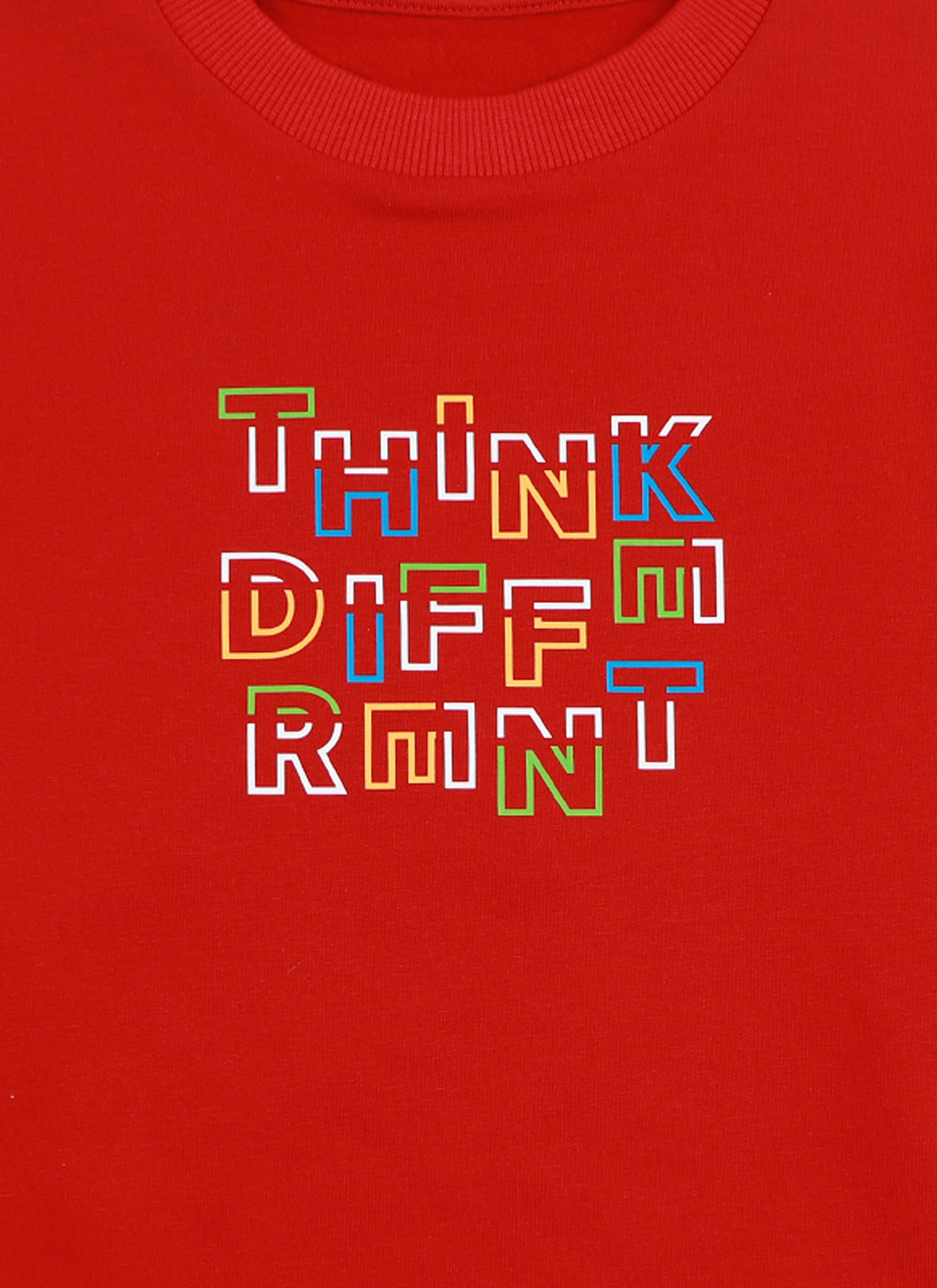 Ватиран суитшърт | червен (116-158)