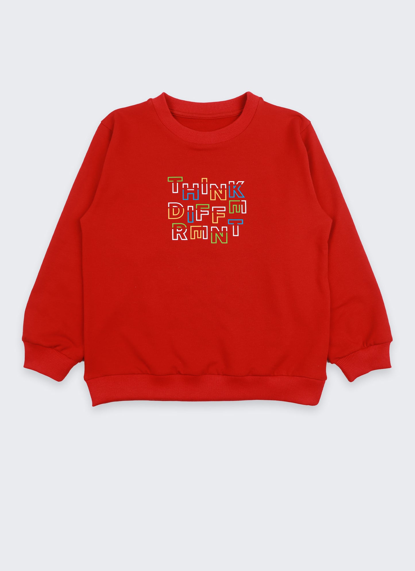 Ватиран суитшърт | червен (116-158)