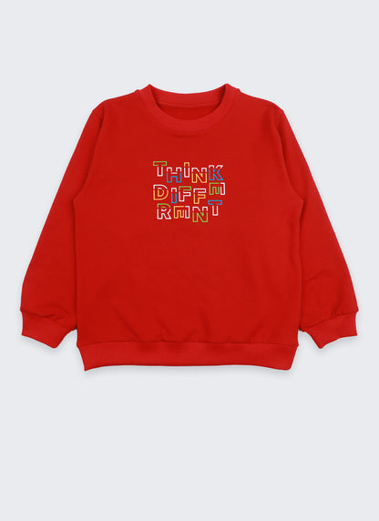 Ватиран суитшърт | червен (116-158)