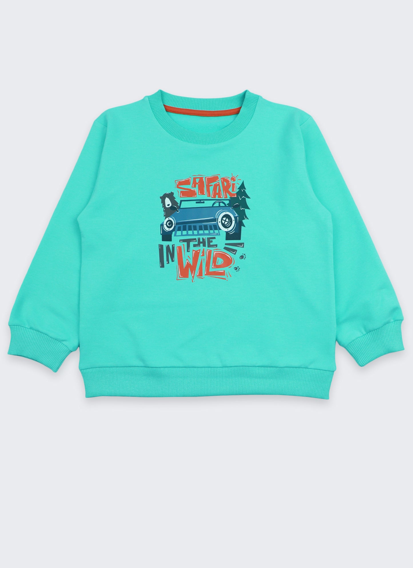 Ватиран суитшърт с принт "Safari" (92 - 122)