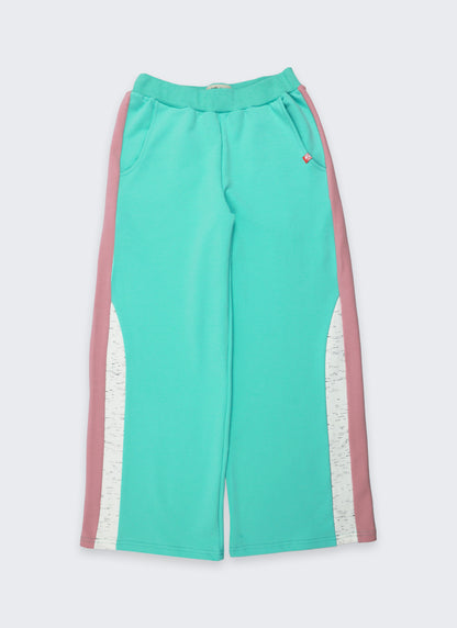 Ватиран комплект с широк панталон