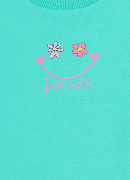 К-т ватирана блуза с принт усмивка и клин (92 - 122)