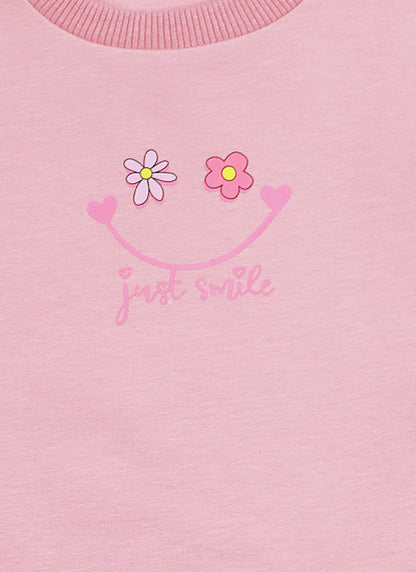 К-т ватирана блуза с принт усмивка и клин-панталон (92 - 122)