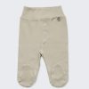 Бебешки ританки, светло сив цвят, с шлиц и копчета като панталон, 0-6 месеца, Zinc