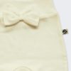 Бебешки ританки с панделка за момиче, цвят екрю, 0-6 месеца, Zinc, отблизо