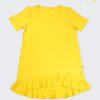 ZINC Дълга блуза с панделка - звънливо жълт, в размери от 6 до 12 години -1