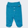 Бебешки ританки, тъмен тюркоаз, с шлиц и копчета като панталон, 0-6 месеца, Zinc