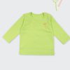ZINC Блуза с дълъг ръкав - Близалка - за момичета, жълто-зелен, в размери от 6 месеца до 2 години -1