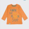 ZINC Блуза с чудовище - за момчета, оранжев, в размери от 6 месеца до 2 години -1
