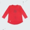 ZINC Блуза с принт "Глухарче" - за момичета, корал, в размери от 2 до 6 години -1