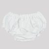 Гащички за памперс с къдри, цвят бял, за момичета, 0-2 години, Zinc, отзад