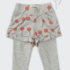 ZINC Къс панталон с клин - за момичета, бежов, в размери от 6 месеца до 2 години -1