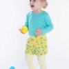 ZINC Къс панталон с клин - за момичета, жълт, в размери от 6 месеца до 2 години -3