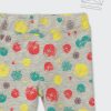 ZINC Клин-панталон с рисувани точки - за момичета, бежов меланж, в размери от 6 месеца до 2 години -2