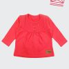 ZINC Ретро блуза с дълъг ръкав - за момичета, диня, в размери от 6 месеца до 2 години -1