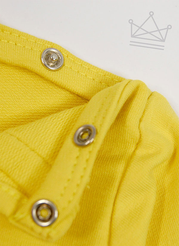 ZINC Ретро блуза с дълъг ръкав - за момичета, жълта, в размери от 6 месеца до 2 години -3