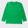 Блуза с дълъг ръкав и джоб за момче, бг зелен цвят, 2 - 12 години, Zinc