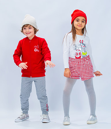 Zinc Спортен комплект за момче и къси панталони и блуза за момиче - Есен/Зима'20
