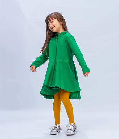 Zinc - Суитшърт-рокля в зелено - Есен/Зима'20