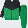 Комплект спортен суитшърт и долнище в цвяттъмно син и бг зелен, момчета, 2 - 12 години, Zinc