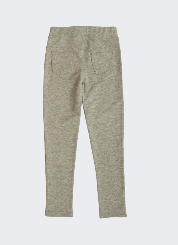 Класически клин-панталон в сив меланж, момичета, 2 - 12 години, Zinc
