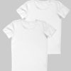 Комплект от 2 тениски в бял цвят, бельо за деца, 7 - 12 години, Zinc