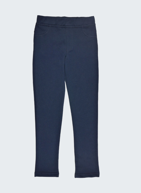 Ватиран клин-панталон в тъмно синьо, момичета, 2 - 12 години, Zinc