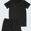Комплект от тениска и боксерки в черен цвят, бельо за деца, 7 - 12 години, Zinc