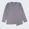Блуза с дълъг ръкав "Модернист" в цвят средно сиво, деца, 2 - 12 години, Zinc