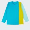 Блуза с цветни блокове в тъмен електрик, деца, 2 - 12 години, Zinc