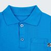Риза с дълъг ръкав и джоб с маншети и копче за декорация на ръкава в син цвят, Момчета 2 - 6 години, Zinc