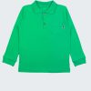 Риза с дълъг ръкав и джоб с маншети и копче за декорация на ръкава в зелен цвят, Момчета 2 - 6 години, Zinc