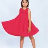 Свободна разкроена рокля, снимка с модел, Момичета 2 - 12 години, Zinc