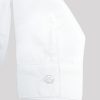 Бяла риза с джоб е класически изчистен модел с джоб в бял цвят, Снимка отблизо, Момчета 6 месеца - 4 години, Zinc