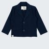 Това елегантно сако от трико е класически изчистен модел в тъмно син цвят, Момчета 6 месеца - 4 години, Zinc